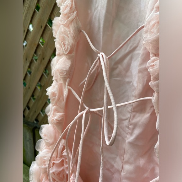 Nasty Gal Pink Rose Halter Neck Mini Dress 🌹 - Picture 8 of 9